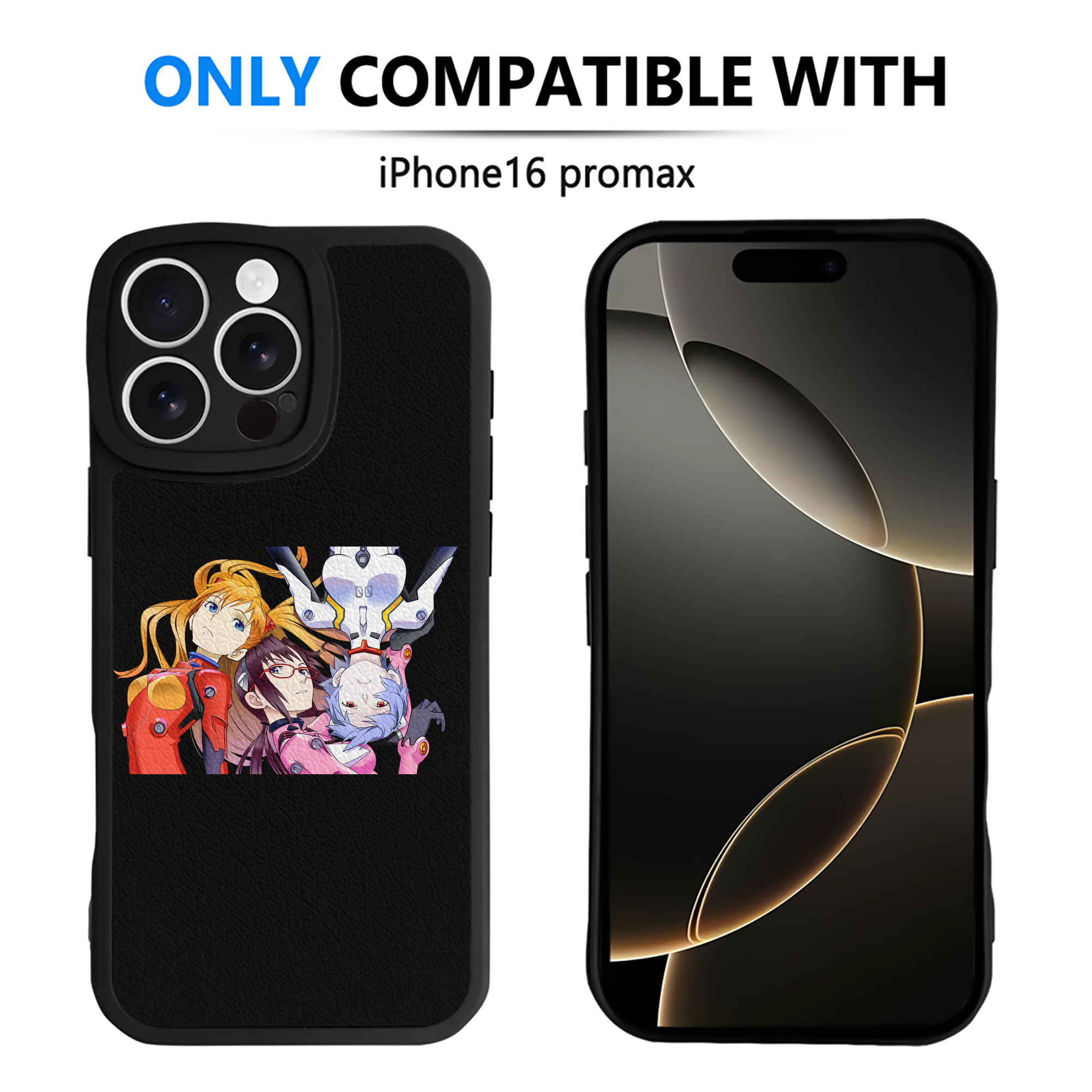 （画像用） EVA 新世紀エヴァンゲリオン 【iPhone 16シリーズ対応】シリコンスマホケース（レザー調） 材質：シリコン